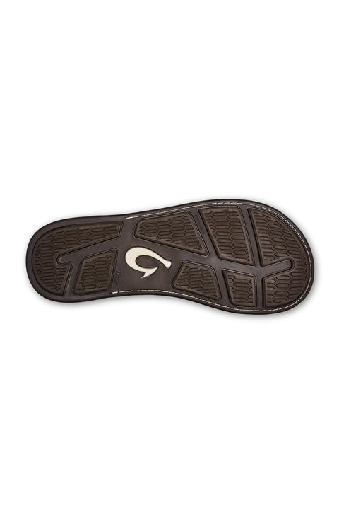Olukai Tuahine Leather Sandals - Hunter / Golden Sand - Sole