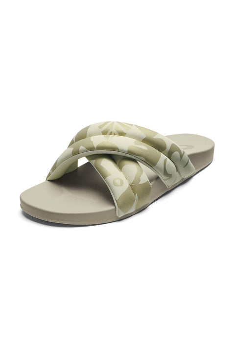 Olukai Women's Hila Sandal - Bubbly / Puka - Left Sandals