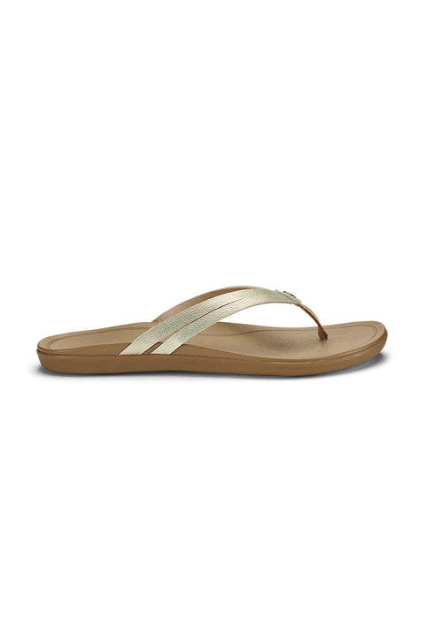 Olukai Women's Ho'opio Hui Sandals - Bubbly / Sahara- Side