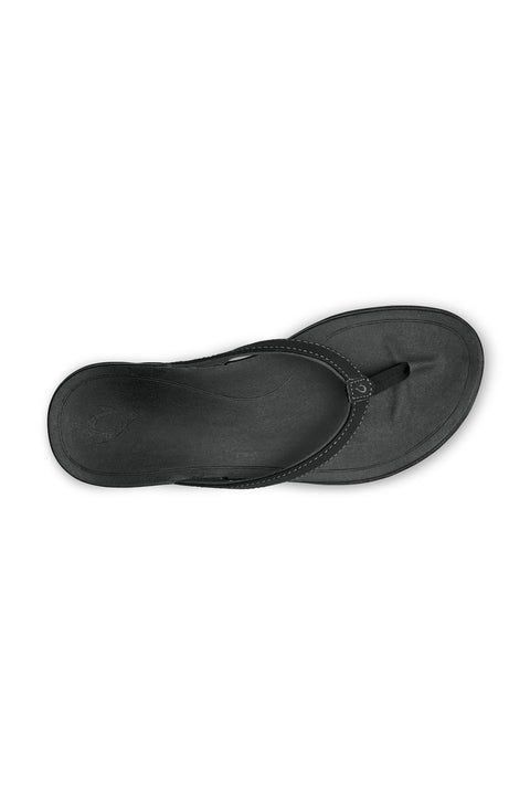 Olukai Women's Ho'opio Sandals - Onyx / Onyx - Top