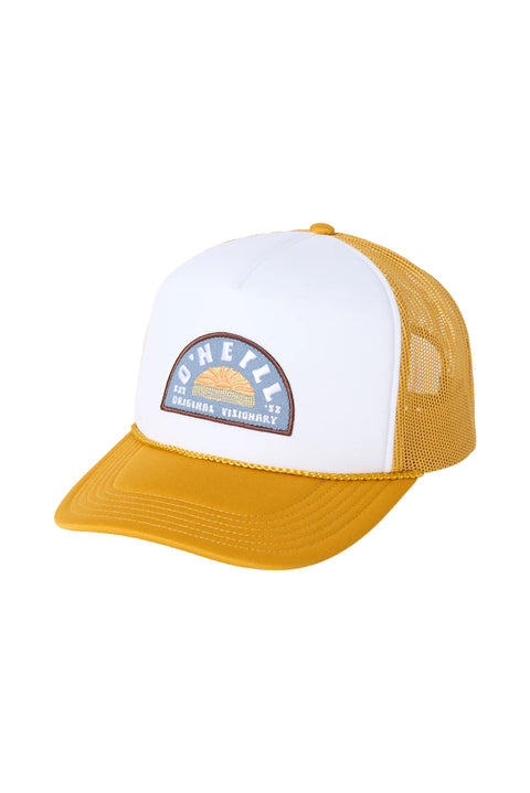 O'Neill Arlie Patch Trucker Hat - Bright Gold- Front