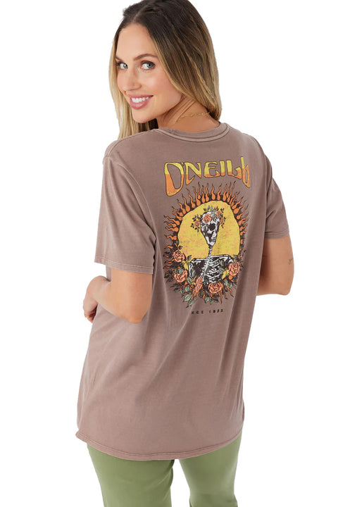 O'Neill Bones Tee - Deep Taupe- Back view