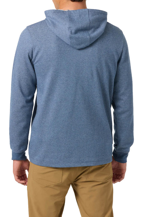 O'Neill Cantina Hooded Textured Knit - Blue Mirage - Back
