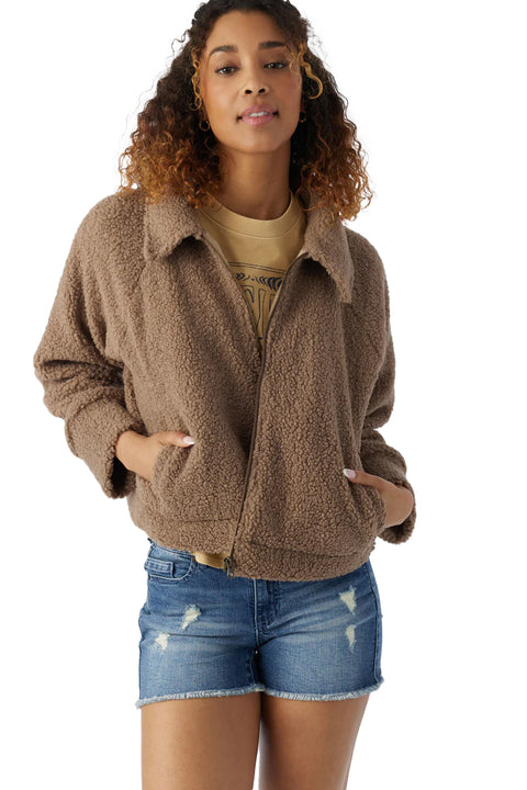 O'Neill Catarina Pile Fleece Jacket - Taupe