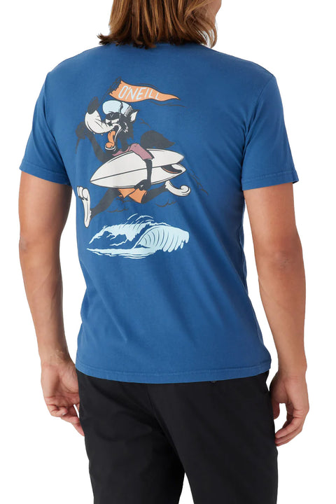 O'Neill Charger Tee - Indigo Blue - Back