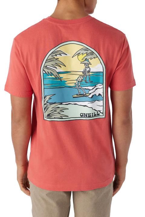 O'Neill Chill Bones Tee - Hot Red- Back
