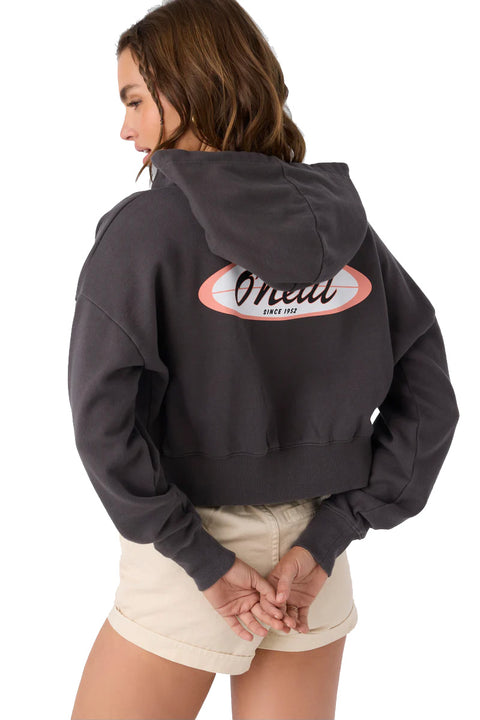 O'Neill Darcie Zip Fleece - Washed Black- Back