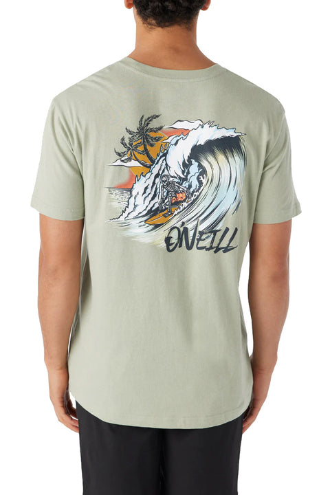 O'Neill Dead Shred Tee - Seagrass- Back