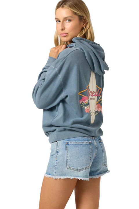 O'Neill Drift Hoody Fleece Pullover - Washed Slate- Side