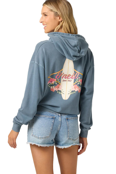 O'Neill Drift Hoody Fleece Pullover - Washed Slate- Back