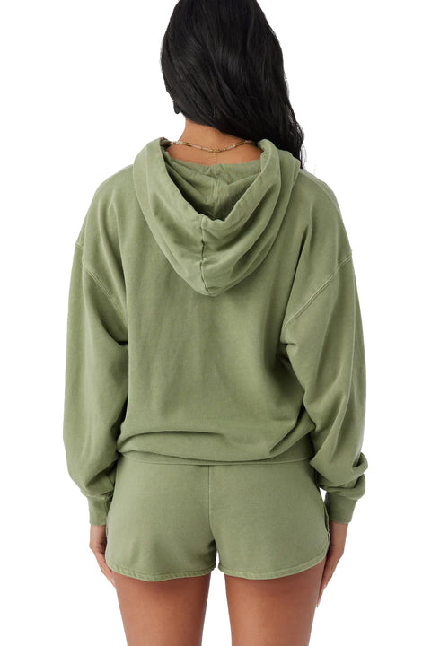 O'Neill Drift Hoody Pullover Fleece - Oil Green- Back
