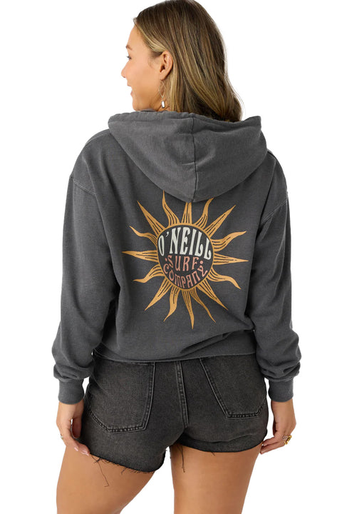 O'Neill Drift Hoody Pullover Fleece - Washed Black- Back