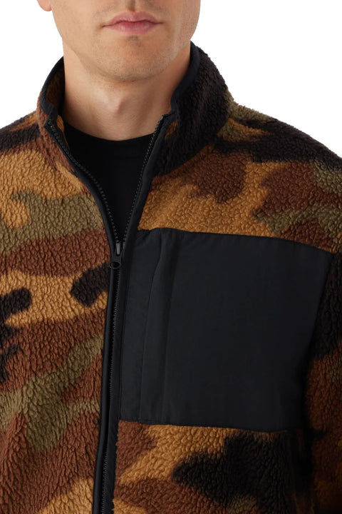 O'Neill Elevation Superfleece Zip - Camo - Closeup