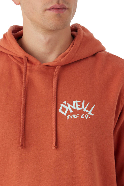 O'Neill Fifty Two Surf Pullover - Clay - Front Chest Closeup