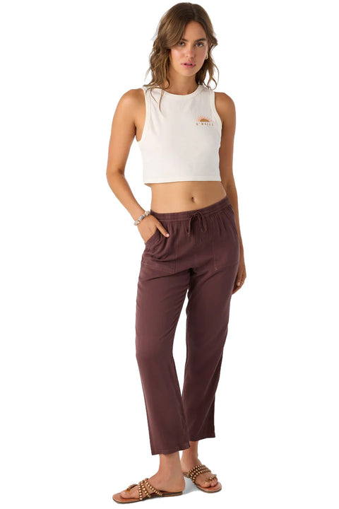 O'Neill Francina Pant - Chocolate- Front with one leg forward
