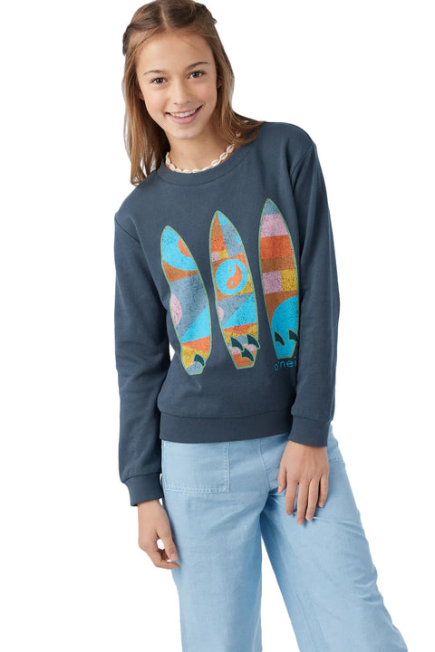 O'Neill Girl's Breakwater Fleece - Slate