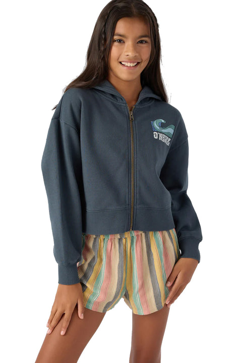 O'Neill Girl's Darcie Hooded Sweatshirt - Slate