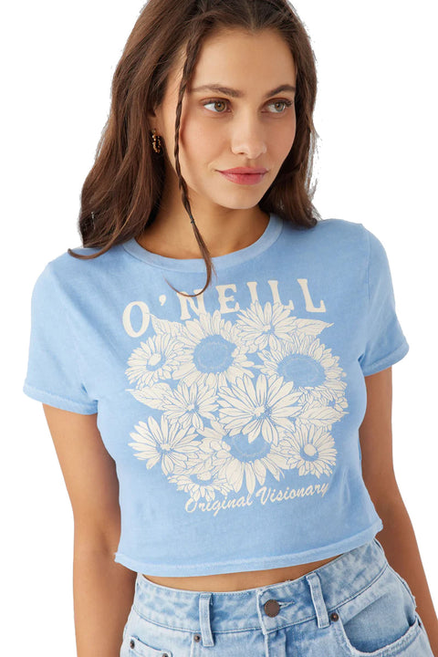 O'Neill Heritage Daisy Tee - Hydrangea - Closeup