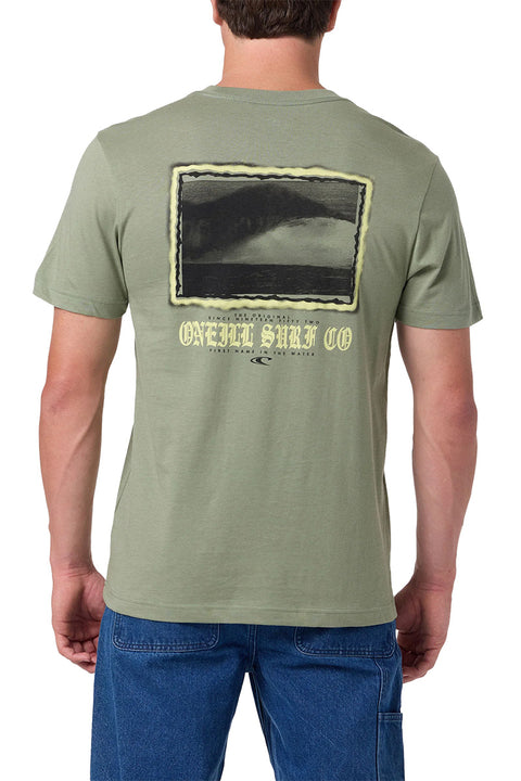 O'neill Isolate Classic SS Tee - Sage- Back on model