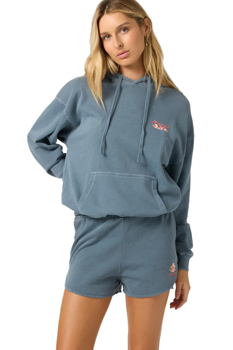 O'Neill Karma Lounge Short - Washed Slate- Full model view of front