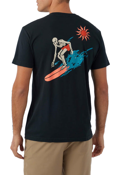O'Neill Knuckle Dragger Tee - Dark Charcoal - Back