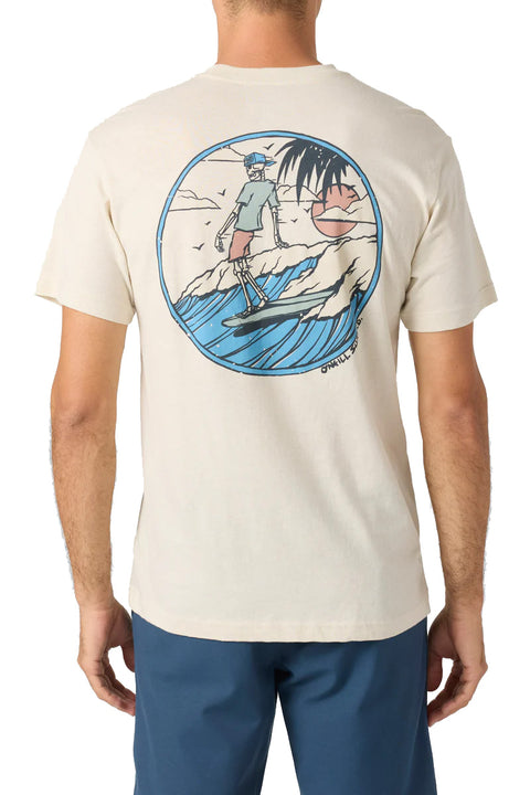 O'Neill Lean & Mean Tee - Khaki- Back