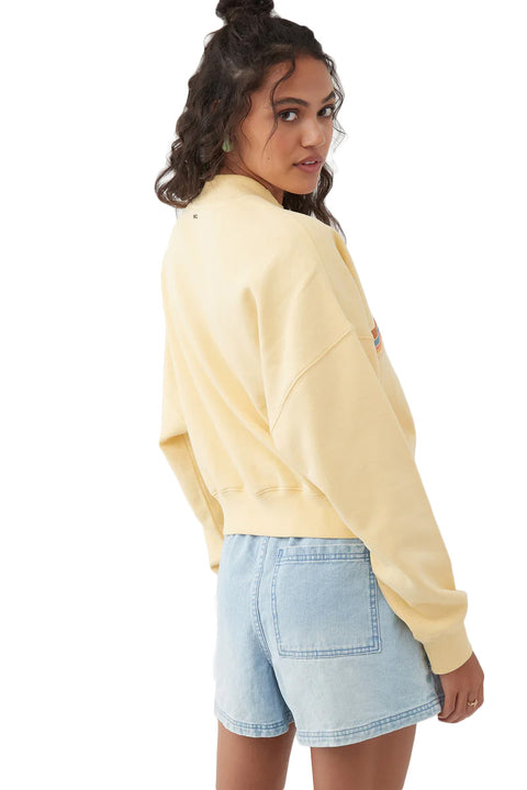 O'Neill Moment Crop Pullover - Straw - Back