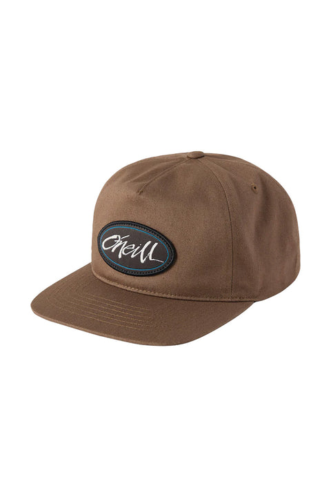 O'Neill Newbs Snapback Hat - Chocolate Chip- Front