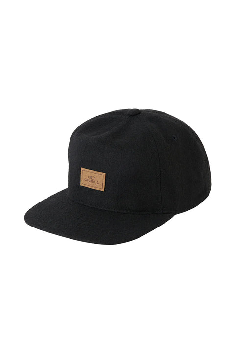 O'Neill No Problem Snapback Hat - Black-Front