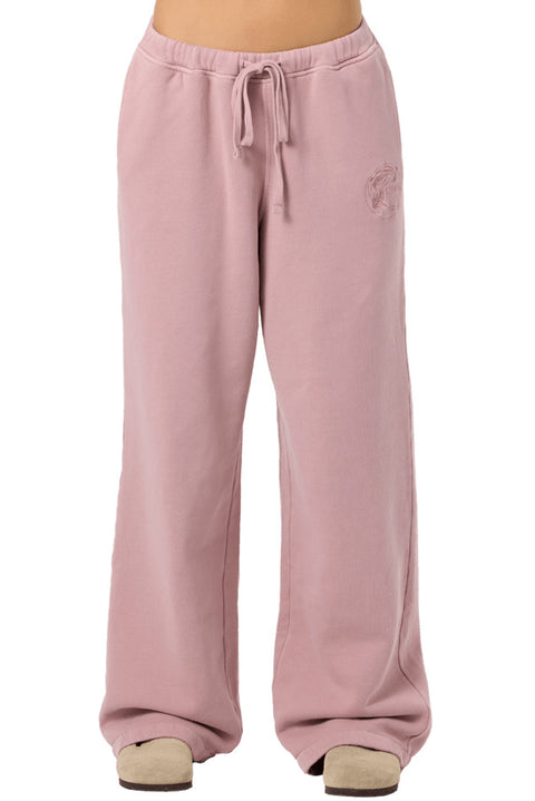 O'neill OG Circle Surfer Vintage Wide Leg Pant - Deauville Mauve- Front