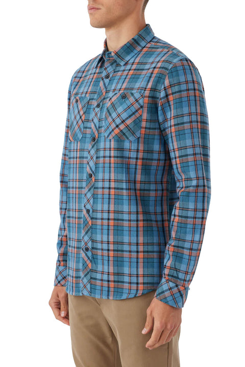 O'Neill OG Jonez Flannel Shirt - Deep Blue - Side