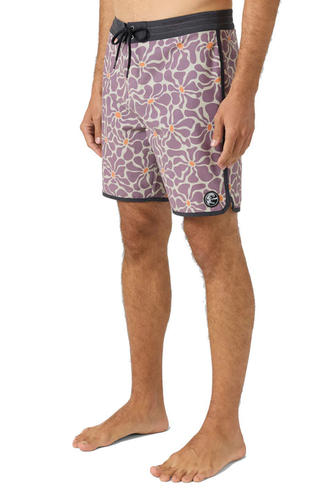 O'Neill OG Print Scallop 18" Boardshorts - Grape Shake- side