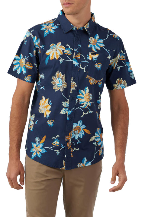 O'Neill Quiver Stretch S/S Modern Shirt - Navy