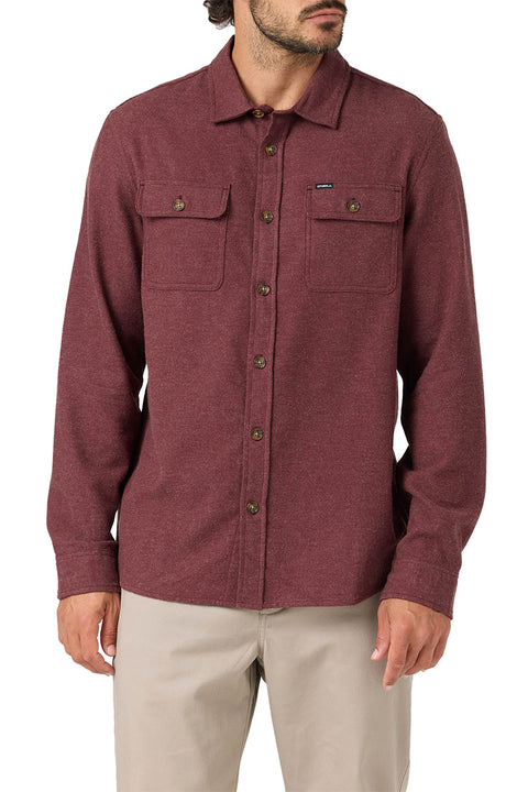 O'neill Regent Flannel - Chocolate- Front