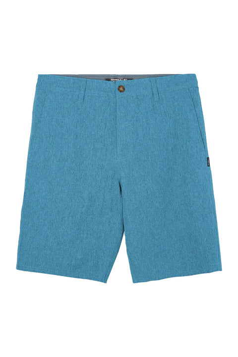 O'Neill Reserve Heather 21" Hybrid Shorts - Bay Blue - Front No Model