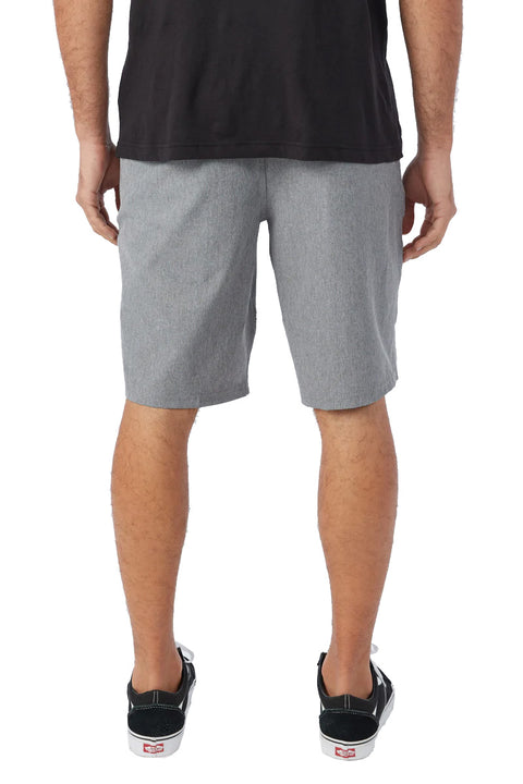 O'Neill Reserve Heather 21" Hybrid Shorts - Grey- Back