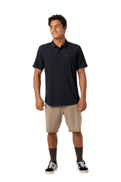 O'neill Reserve Light Check 19" Short - Dark Khaki 2- Front
