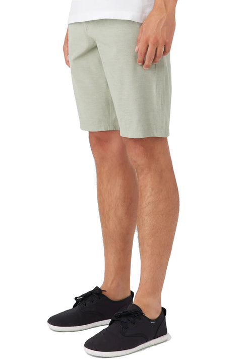 O'Neill Reserve Light Check 21" Hybrid Shorts - Sage - Side