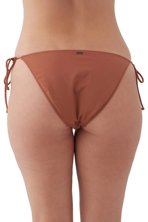 O'Neill Saltwater Solids Maracas Bikini Bottoms - Rustic Brown - Butt