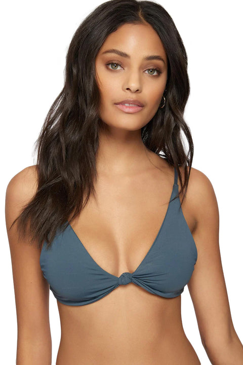 O'Neill Saltwater Solids Pismo Bikini Top - Slate