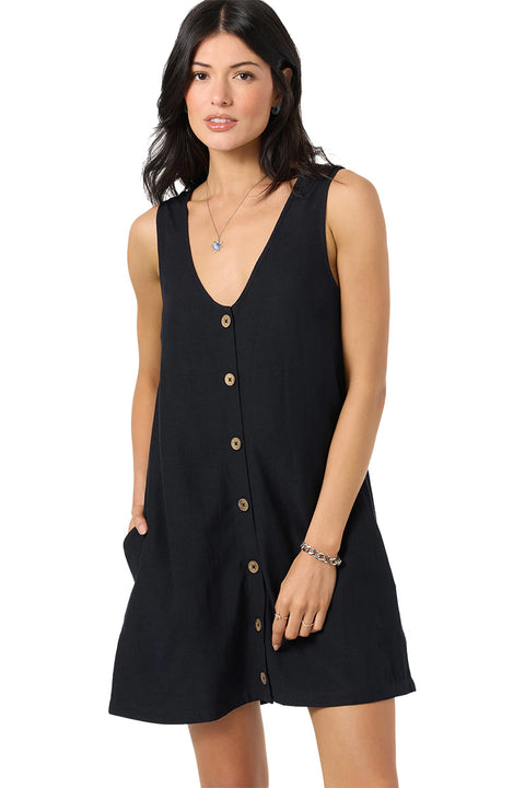 O'neill Sanders Mini Dress - Black- Front