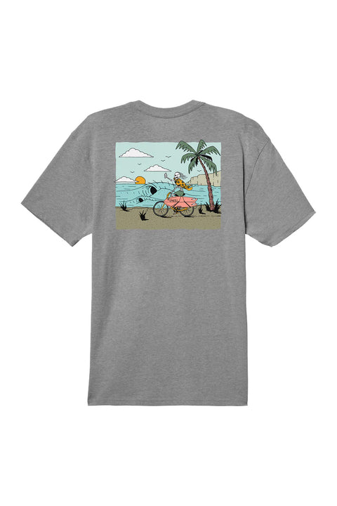O'Neill Selfie Tee - Heather Grey - Back No Model