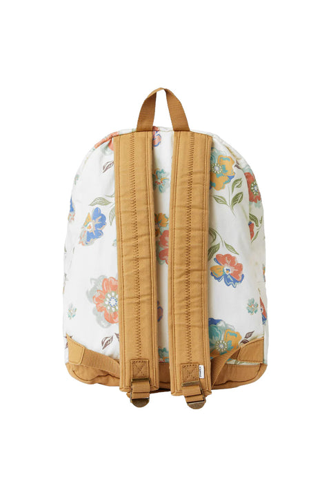 O'Neill Shoreline Naam Floral Backpack - White- Back