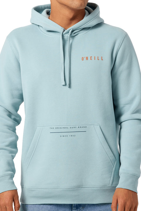 O'neill Surf Sesh Classic Hoodie - Stone Blue- Front