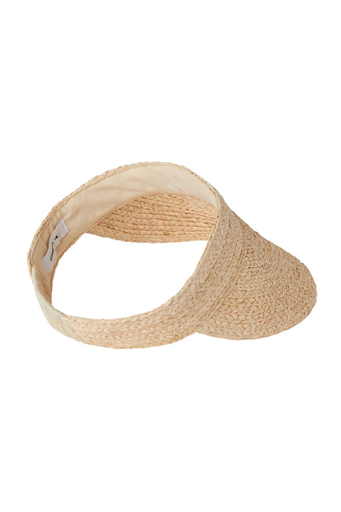 O'Neill Temea Raffie Visor Hat - Natural - Back