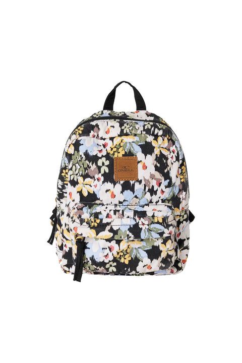 O'Neill Valley Camden Floral Mini Backpack - Black 2- Front