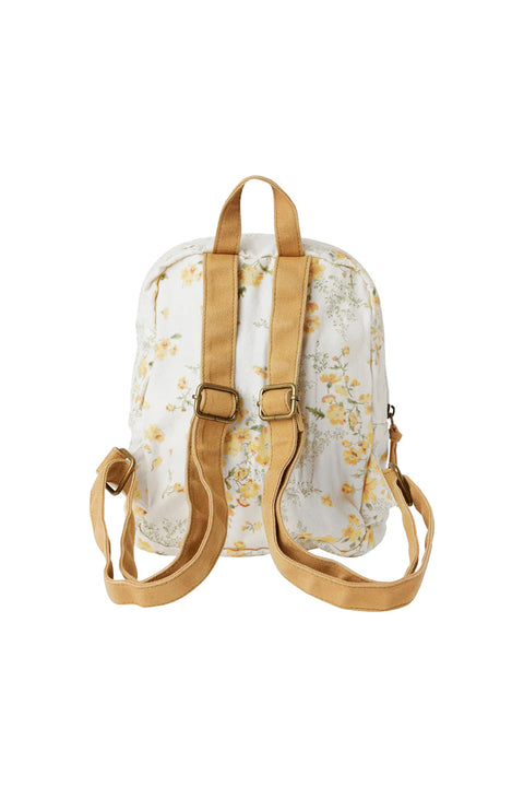 O'Neill Valley Tatianna Floral Mini Backpack - White- Back