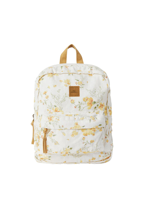 O'Neill Valley Tatianna Floral Mini Backpack - White- Front