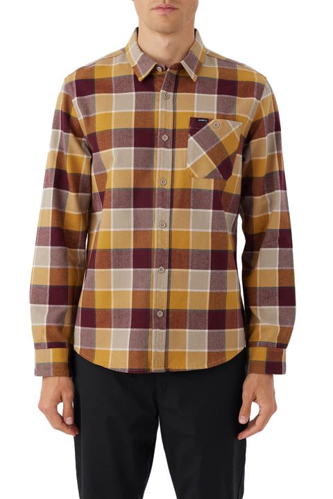 O'Neill Winslow Plaid Flannel - Dark Khaki