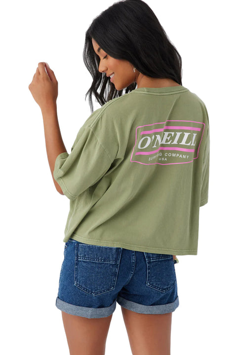 O'Neill Work Wear Tee - Oil Green- back